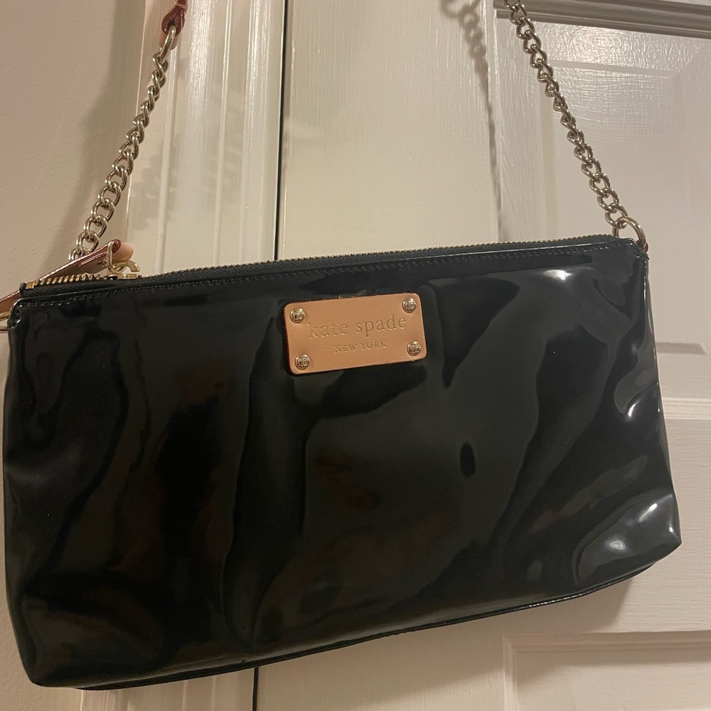 Kate Spade patent leather handbag.